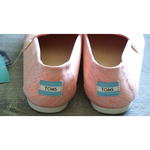 TOMS Women's Classic Alpargata Flat Apricot Repreve Melange Knit US 6.5M - Picture 7 of 8